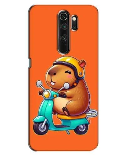 Чехол для OPPO A5 (2020) с картинкой «Капибара на скутере»