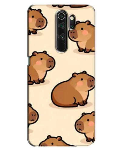 Чехол для OPPO A5 (2020) с картинкой «Паттерн милых капибар»