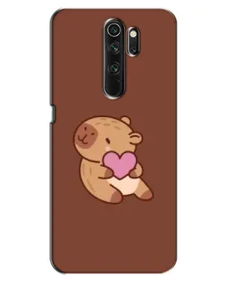 Чехол для OPPO A5 (2020) с картинкой «Капибара с сердцем»