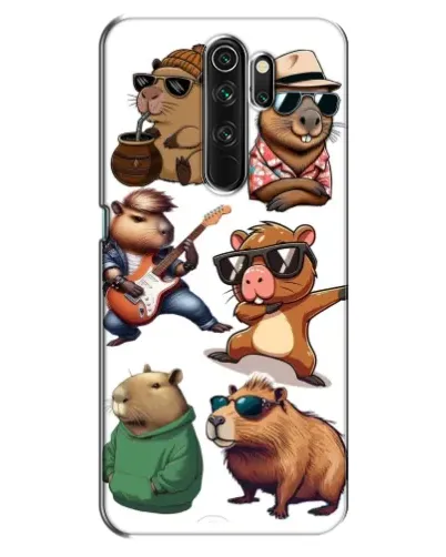 Чехол для OPPO A5 (2020) с картинкой «Крутые капибары музыканты»