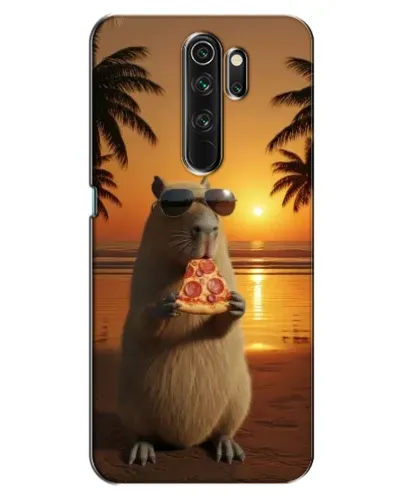Чехол для OPPO A5 (2020) с картинкой «Капибара с пиццей»
