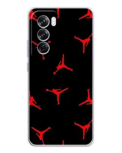 Чохол для OPPO A5 5G з картинкою «Jordan Red Pattern»