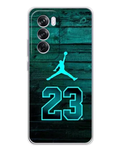 Чехол для OPPO A5 5G с картинкой «Jordan Cyan 23»
