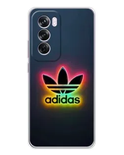 Чехол для OPPO A5 5G с картинкой «Неоновый Adidas»