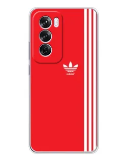 Чехол для OPPO A5 5G с картинкой «Красный минимализм Adidas»