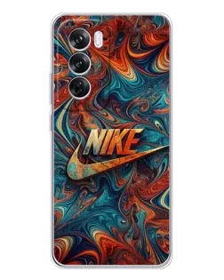 Чехол для OPPO A5 5G с картинкой «Nike в абстракции»