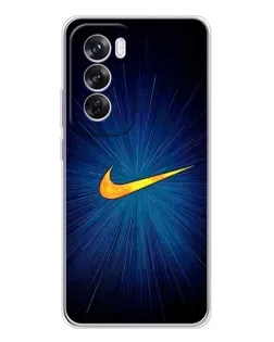 Чехол для OPPO A5 5G с картинкой «Синий пульс Nike»