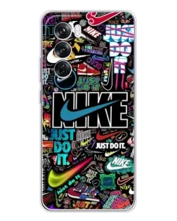 Чехол для OPPO A5 5G с картинкой «Яркий коллаж Nike»