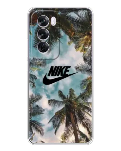Чехол для OPPO A5 5G с картинкой «Тропический принт Nike» Чехол для OPPO A5 5G с картинкой «Тропический принт Nike»