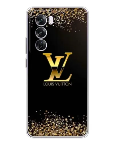 Чехол для OPPO A5 5G с картинкой «LV — золотые искры»