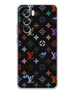 Чехол для OPPO A5 5G с картинкой «Цветная монограмма LV»