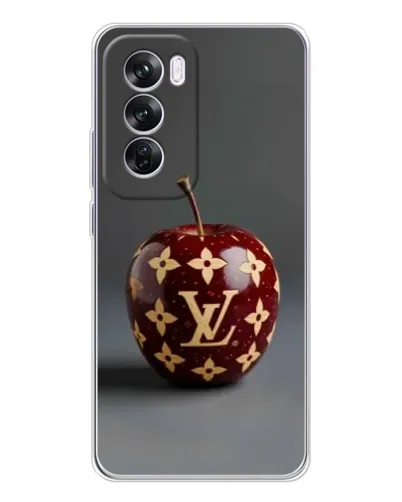 Чехол для OPPO A5 5G с картинкой «Красное яблоко LV»