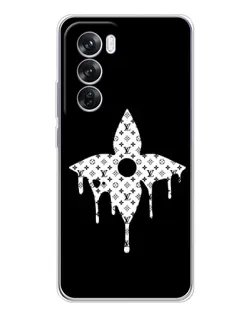 Чехол для OPPO A5 5G с картинкой «Цветочная монограмма»