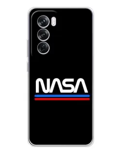 Чохол для OPPO A5 5G з картинкою «NASA — класика Red Blue»