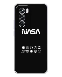 Чехол для OPPO A5 5G с картинкой «NASA — технический принт»