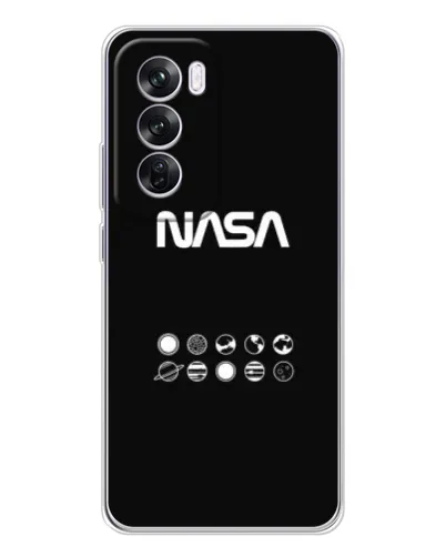 Чехол для OPPO A5 5G с картинкой «NASA — технический принт»