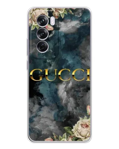 Чехол для OPPO A5 5G с картинкой «Абстрактные цветы Gucci»