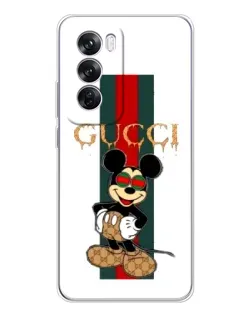 Чохол для OPPO A5 5G з картинкою «Міккі Маус Gucci — смуги»