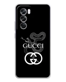 Чохол для OPPO A5 5G з картинкою «Gucci — срібна змія»