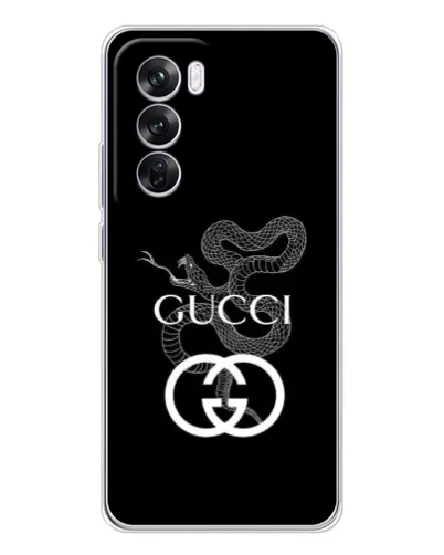Чехол для OPPO A5 5G с картинкой «Gucci — серебряная змея»