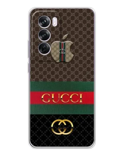Чехол для OPPO A5 5G с картинкой «Gucci — брендированный десерт»