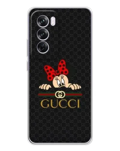 Чехол для OPPO A5 5G с картинкой «Минни Маус Gucci — черный»