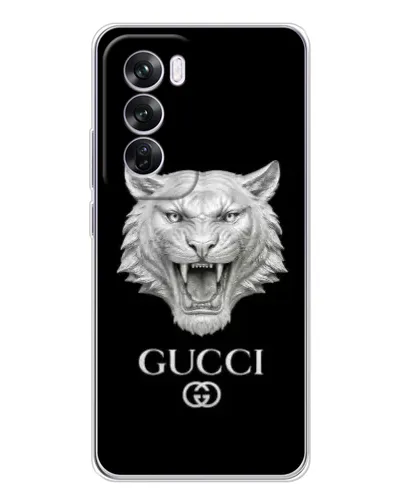 Чехол для OPPO A5 5G с картинкой «Gucci — серебряный лев» Чехол для OPPO A5 5G с картинкой «Gucci — серебряный лев»
