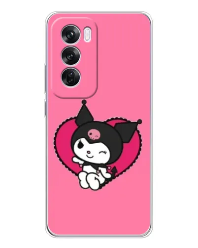 Чехол для OPPO A5 5G с картинкой «Kuromi — любовь в сердце»