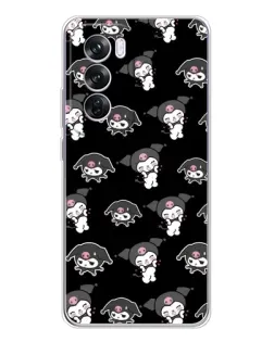 Чехол для OPPO A5 5G с картинкой «Черный паттерн Kuromi» Чехол для OPPO A5 5G с картинкой «Черный паттерн Kuromi»