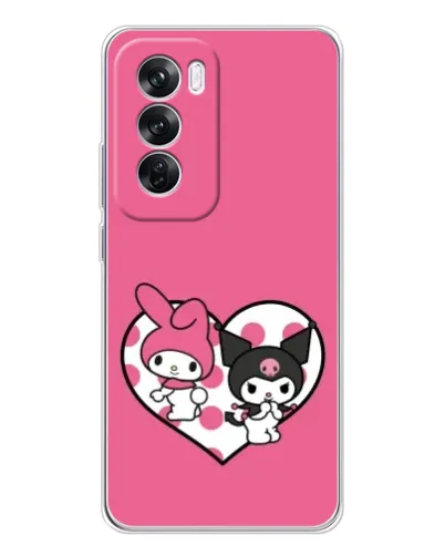 Чехол для OPPO A5 5G с картинкой «Kuromi и My Melody»