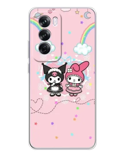 Чехол для OPPO A5 5G с картинкой «My Melody и Kuromi»