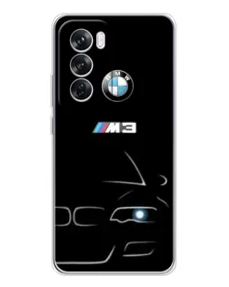 Чехол для OPPO A5 5G с картинкой «Минималистичный принт BMW M3»