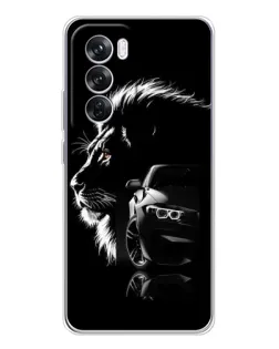 Чехол для OPPO A5 5G с картинкой «BMW и лев»
