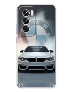 Чехол для OPPO A5 5G с картинкой «BMW в белом дыму»