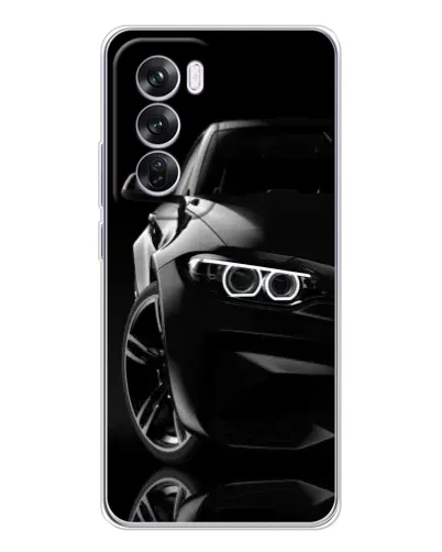 Чехол для OPPO A5 5G с картинкой «Черная BMW — профиль» Чехол для OPPO A5 5G с картинкой «Черная BMW — профиль»