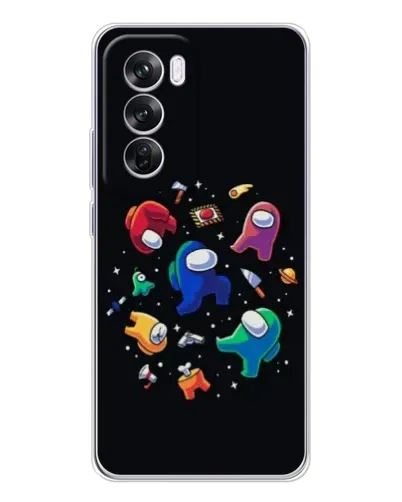 Чехол для OPPO A5 5G с картинкой «Among Us космос»