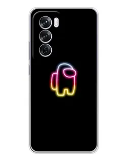 Чехол для OPPO A5 5G с картинкой «Among Us градиент»