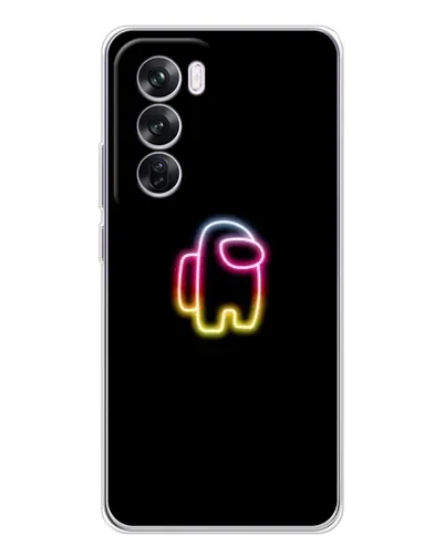 Чехол для OPPO A5 5G с картинкой «Among Us градиент»