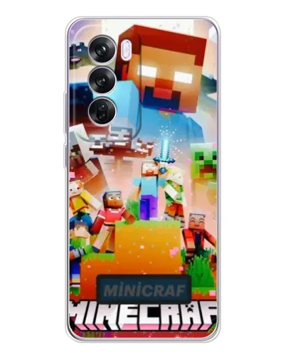 Чехол для OPPO A5 5G с картинкой «Minecraft герои игры»