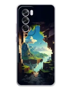 Чехол для OPPO A5 5G с картинкой «Вид из пещеры»