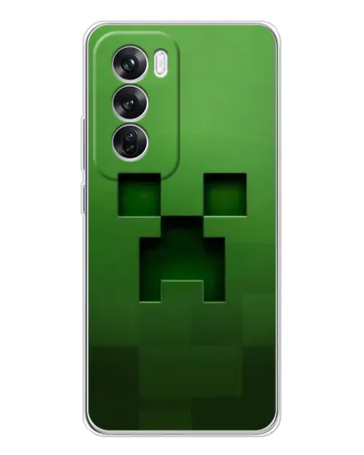 Чехол для OPPO A5 5G с картинкой «Крипер микро-дизайн»