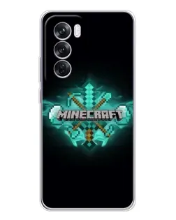 Чехол для OPPO A5 5G с картинкой «Minecraft Diamond лого»