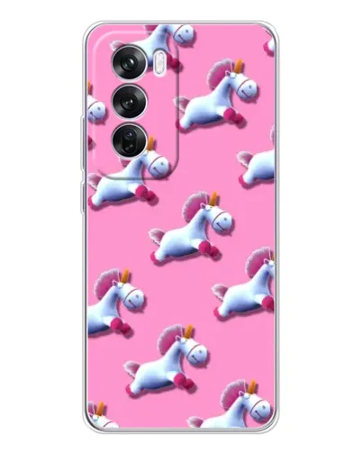 Чехол для OPPO A5 5G с картинкой «Единороги на розовом»