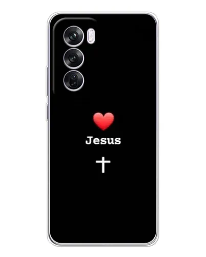 Чехол для OPPO A5 5G с картинкой «Сердце - Jesus»