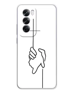 Чехол для OPPO A5 5G с картинкой «Рука держит» Чехол для OPPO A5 5G с картинкой «Рука держит»