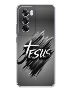 Чехол для OPPO A5 5G с картинкой «Надпись Jesus Graffiti»