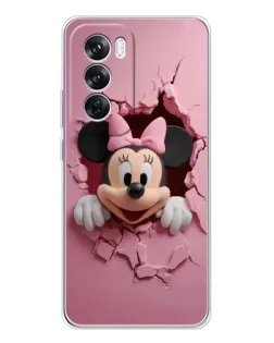 Чехол для OPPO A5 5G с картинкой «Минни сквозь стену»