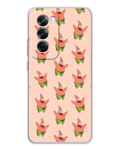 Чехол для OPPO A5 5G с картинкой «Патрик Стар паттерн»