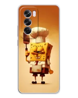 Чехол для OPPO A5 5G с картинкой «Губка Боб повар»