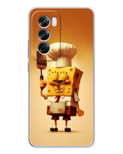 Чехол для OPPO A5 5G с картинкой «Губка Боб повар»